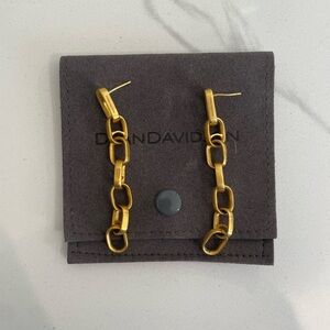Gold Chain Earrings by Dean Davidson